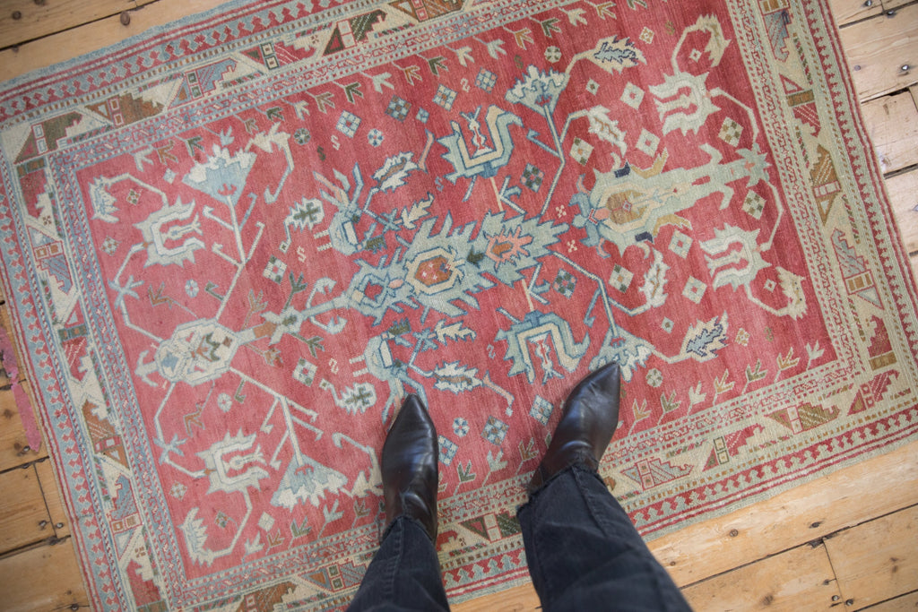 3.5x5 Vintage Distressed Anatolian Rug