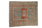 4x4.5 Vintage Distressed Oushak Square Rug