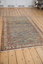 4x6.5 Vintage Distressed Malayer Rug