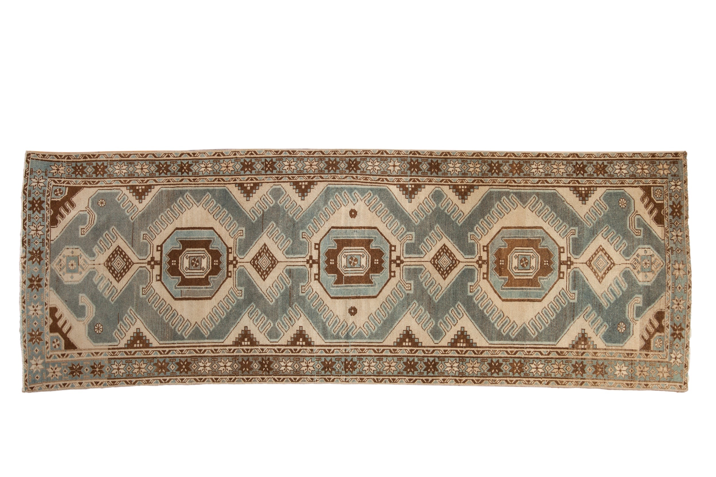 3.5x10 Vintage Distressed Malayer Rug Runner