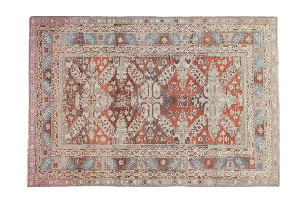 3.5x5.5 Vintage Distressed Caucasian Rug