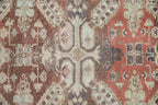 3.5x5.5 Vintage Distressed Caucasian Rug
