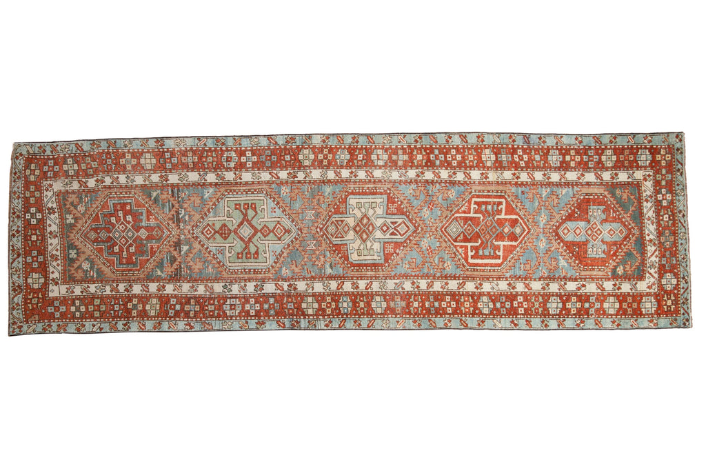 RESERVED 3.5x12.5 Vintage Distressed Karaja Rug Runner