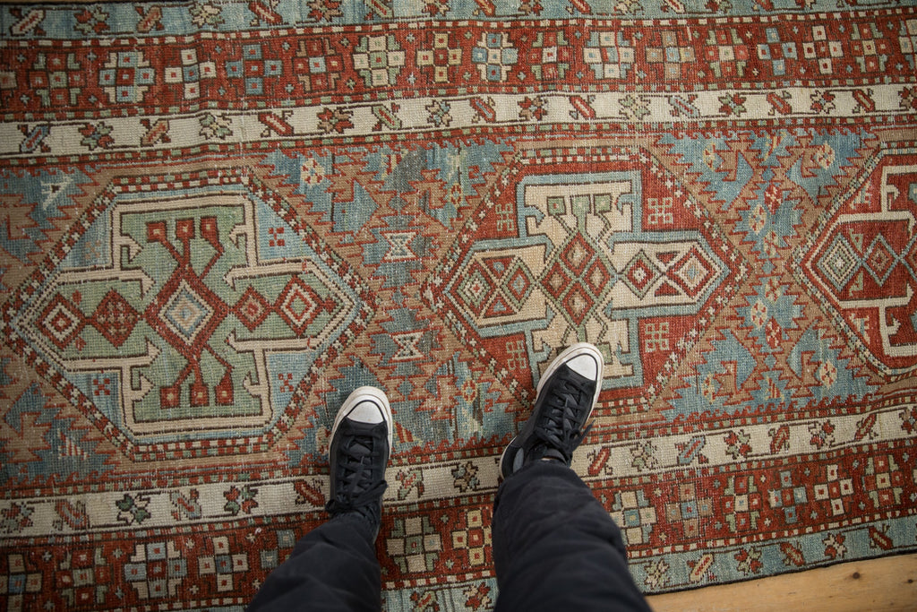 RESERVED 3.5x12.5 Vintage Distressed Karaja Rug Runner