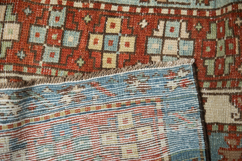 RESERVED 3.5x12.5 Vintage Distressed Karaja Rug Runner
