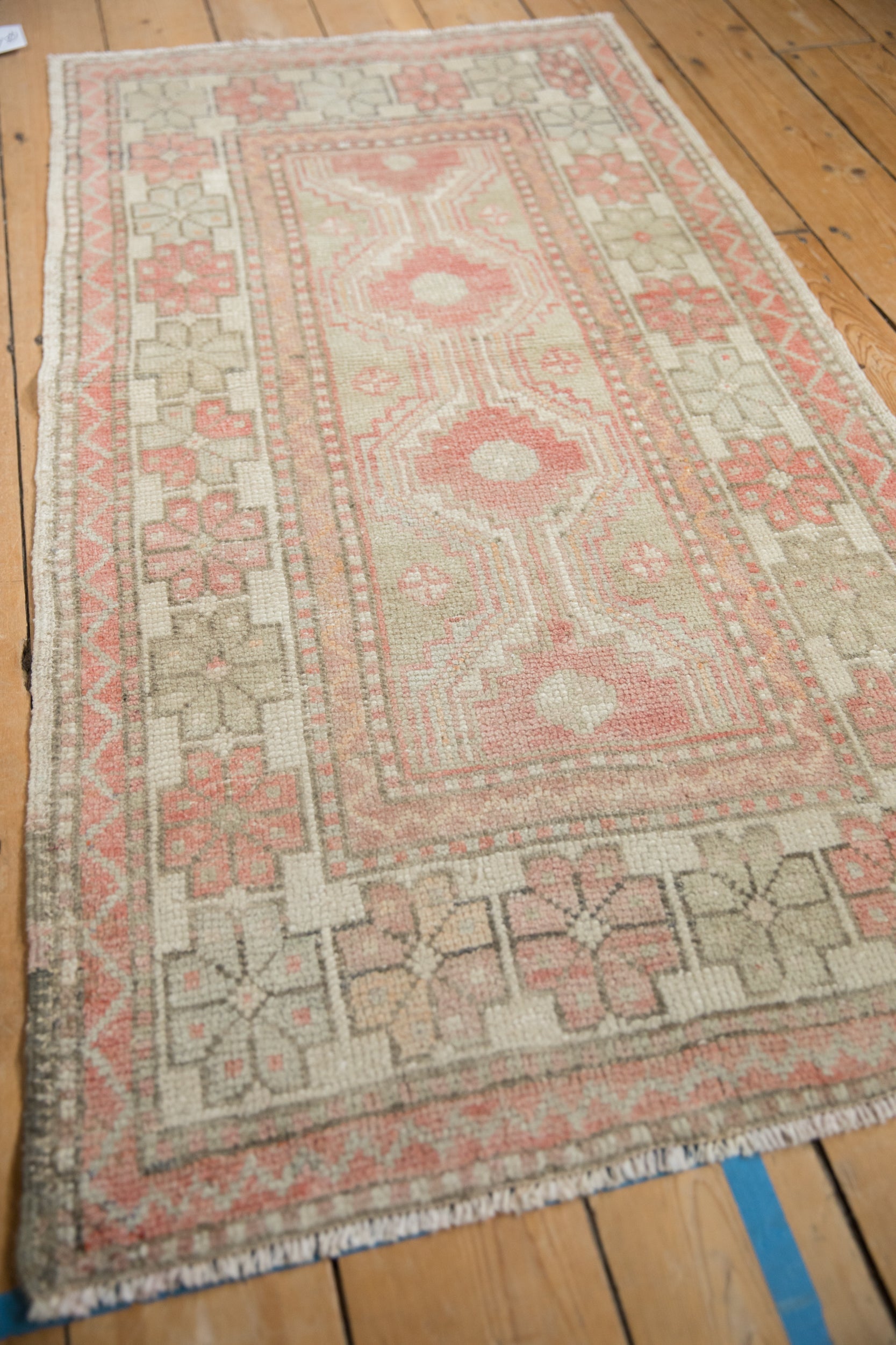 2.5x5 Vintage Distressed Oushak Rug Runner
