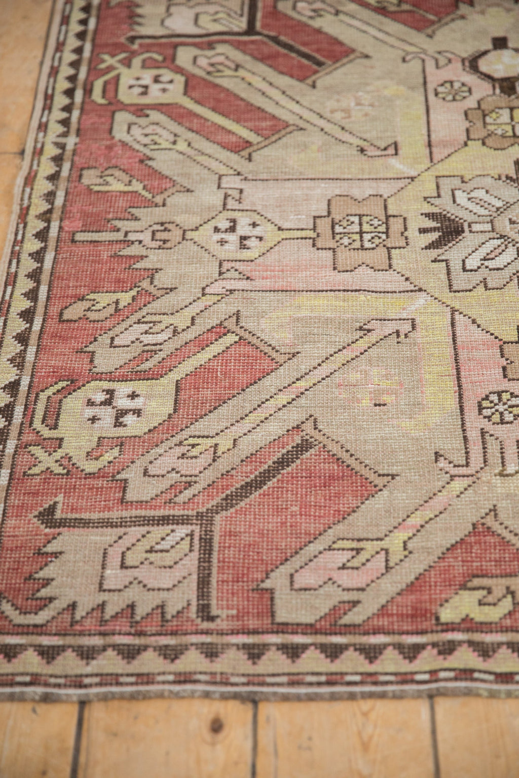 3.5x9 Antique Distressed Kazak Rug Runner