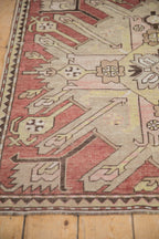 3.5x9 Antique Distressed Kazak Rug Runner