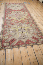 3.5x9 Antique Distressed Kazak Rug Runner