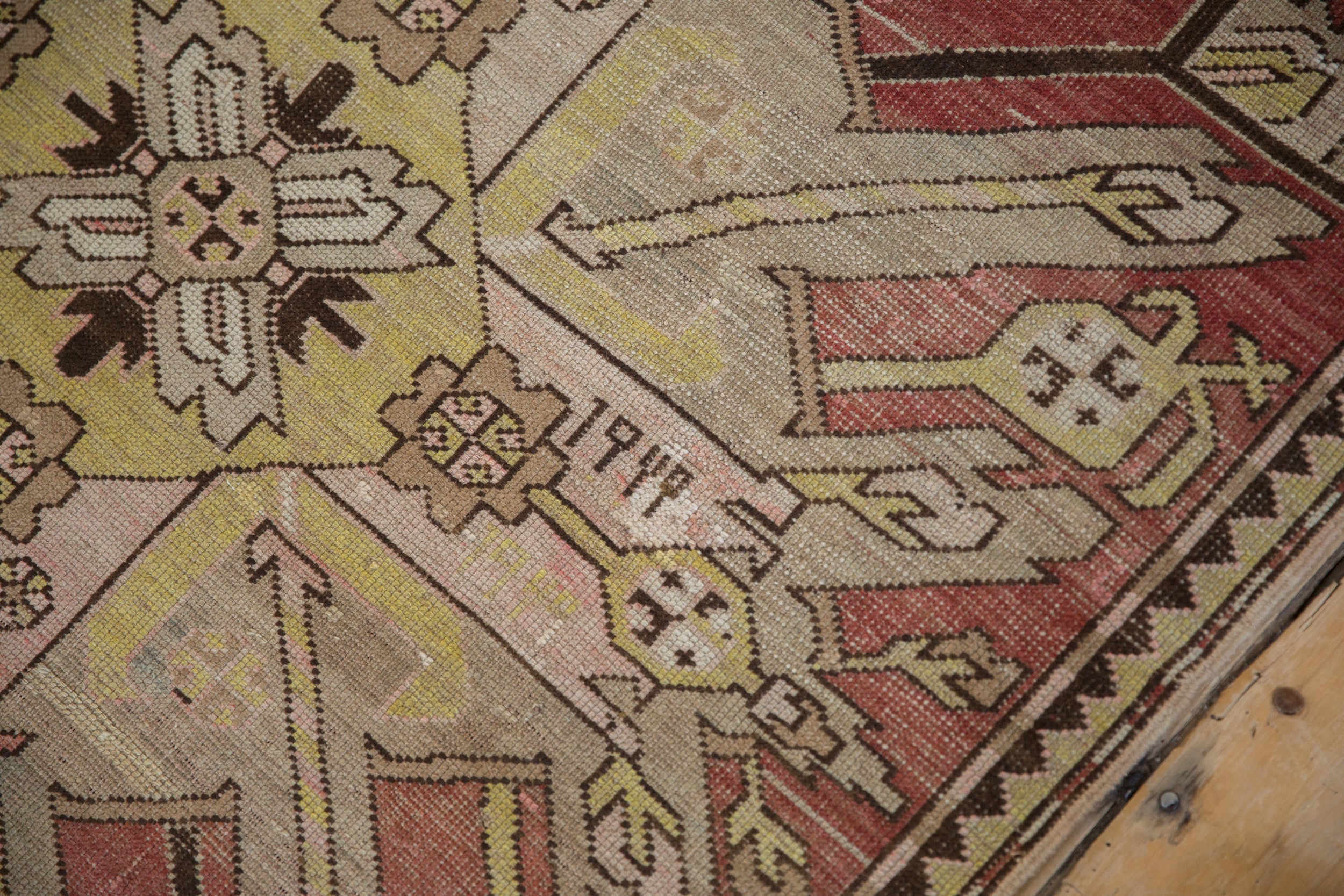 3.5x9 Antique Distressed Kazak Rug Runner