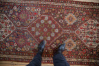 3.5x15 Antique Qashqai Rug Runner
