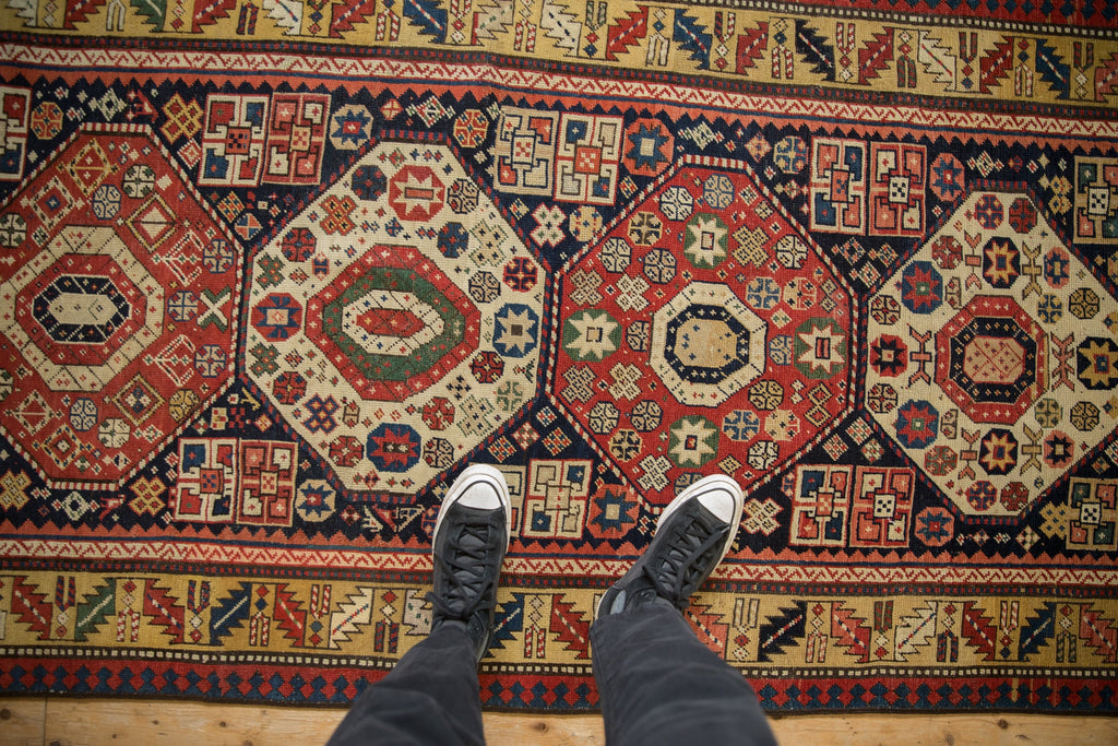 3.5x9.5 Antique Kazak Rug Runner