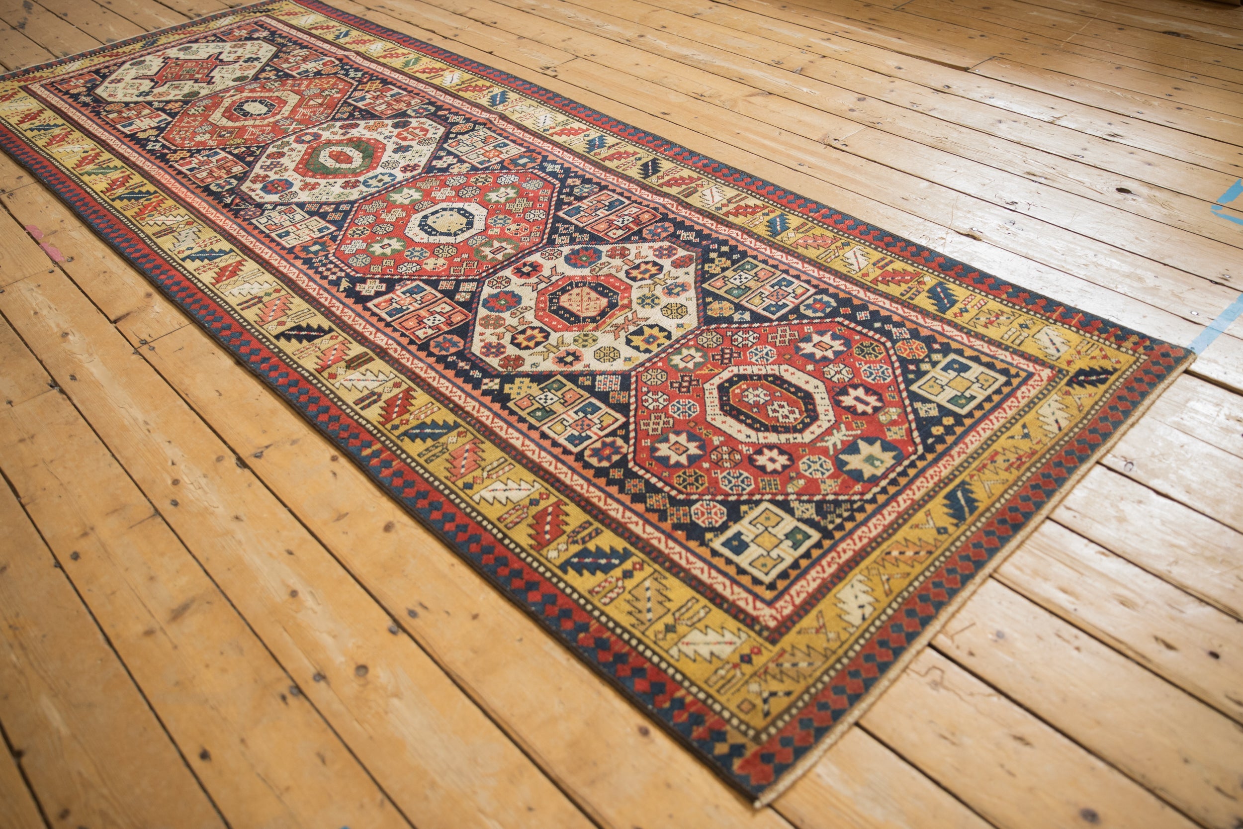 3.5x9.5 Antique Kazak Rug Runner