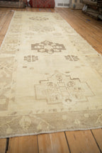 4x11.5 Vintage Distressed Oushak Rug Runner
