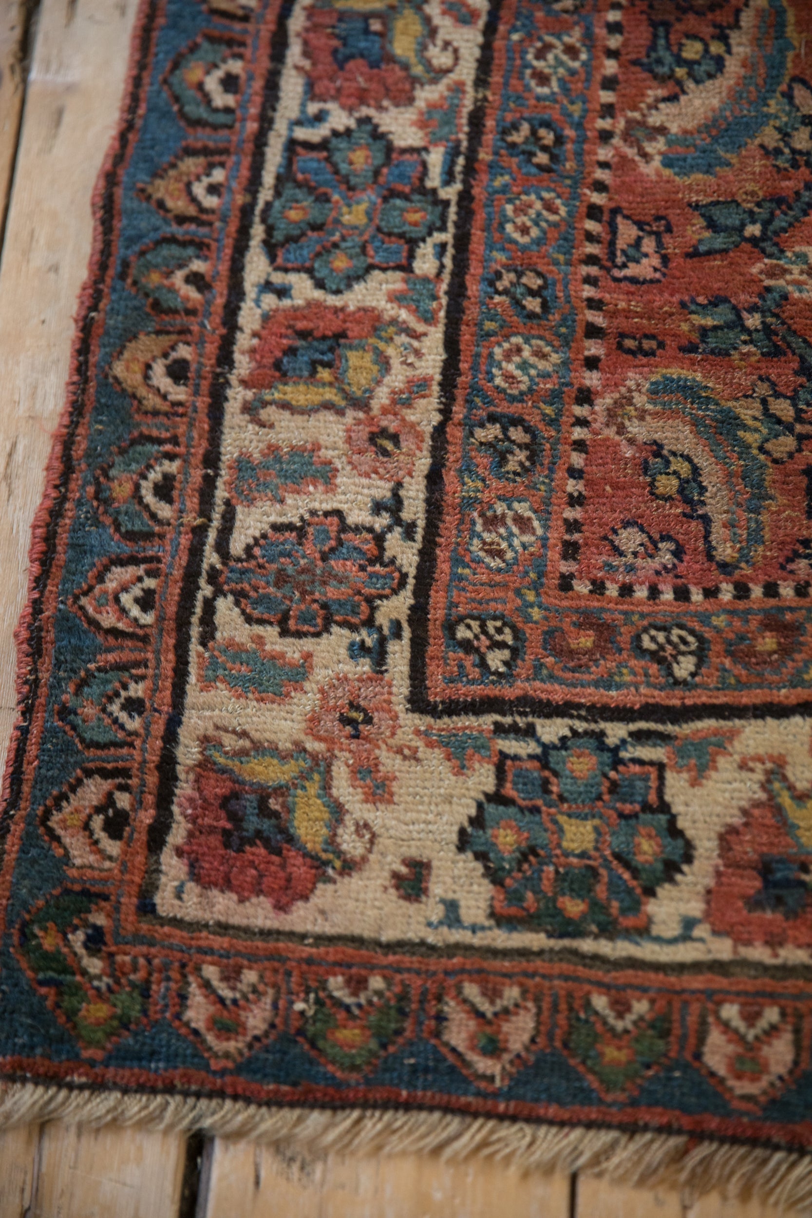 3.5x10 Vintage Bijar Rug Runner