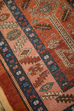 3x14.5 Antique Heriz Rug Runner