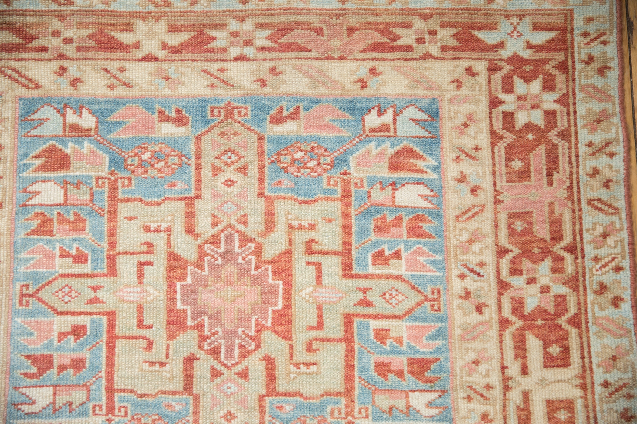 3.5x15 Vintage Distressed Karaja Rug Runner