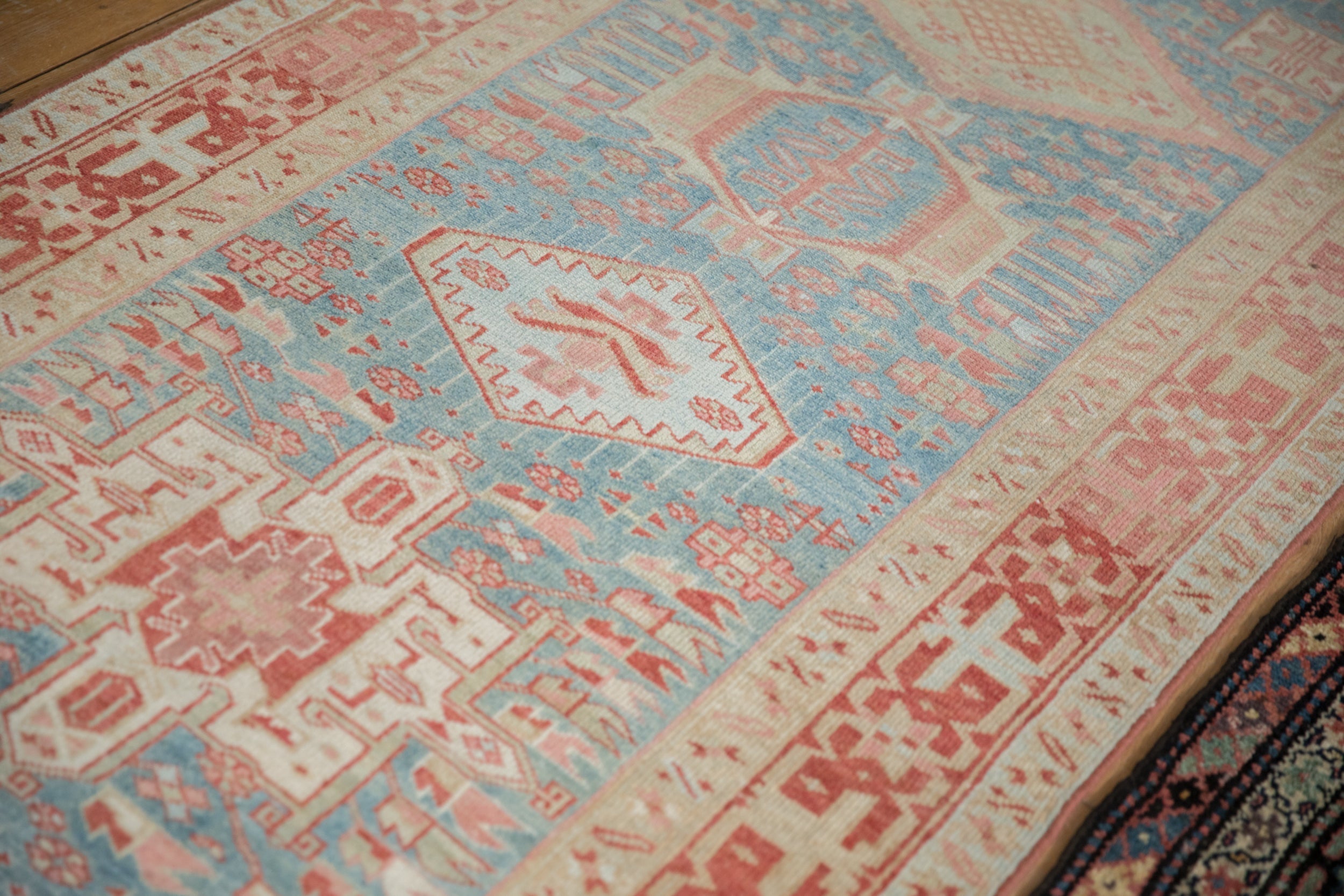 3.5x15 Vintage Distressed Karaja Rug Runner