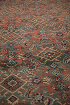 9x12.5 Vintage Distressed Mahal Carpet
