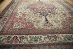 9x10 Antique Fine Kerman Square Carpet
