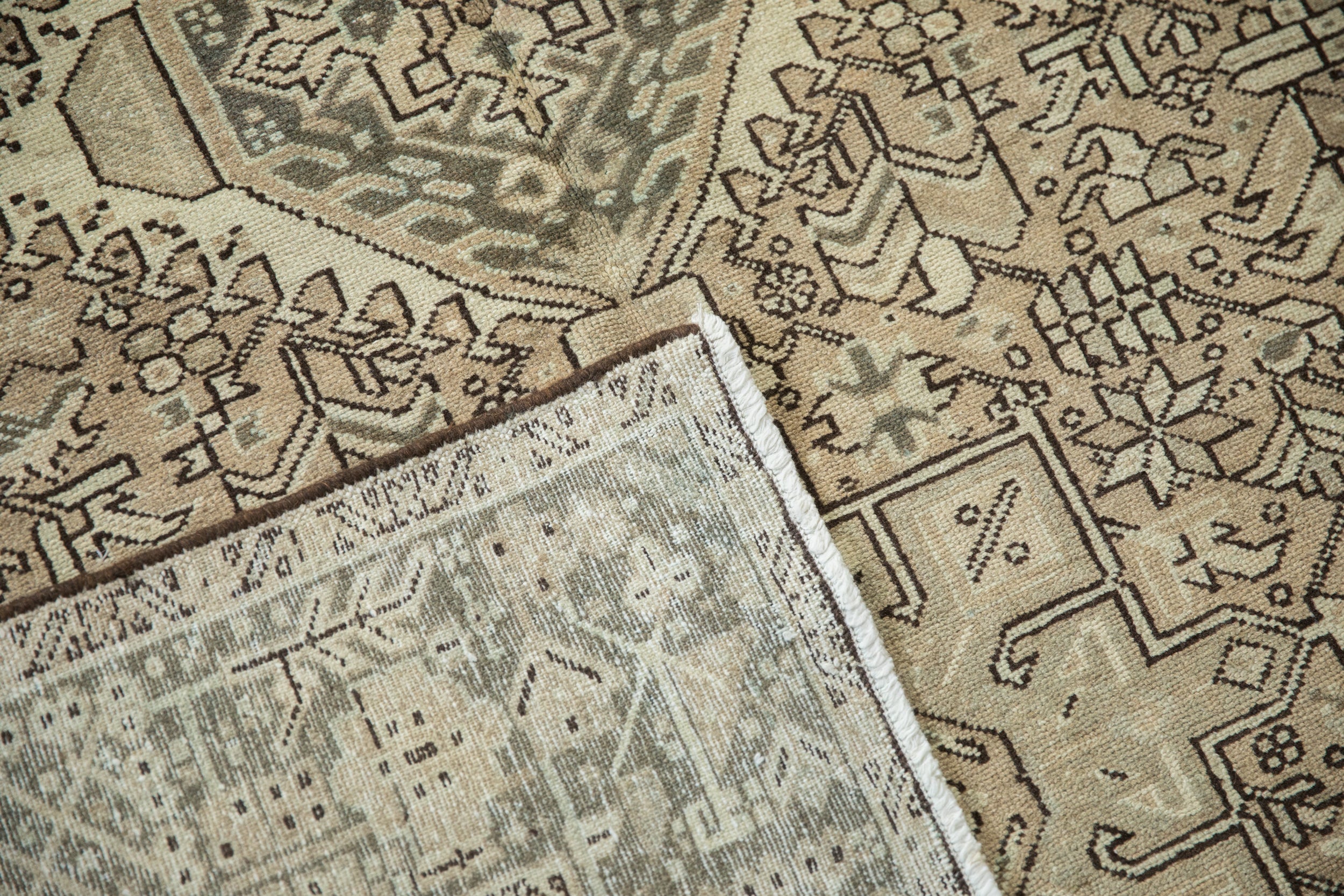 5x12.5 Vintage Distressed Karaja Rug Runner