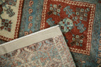 4x5.5 Vintage Distressed Afshar Rug