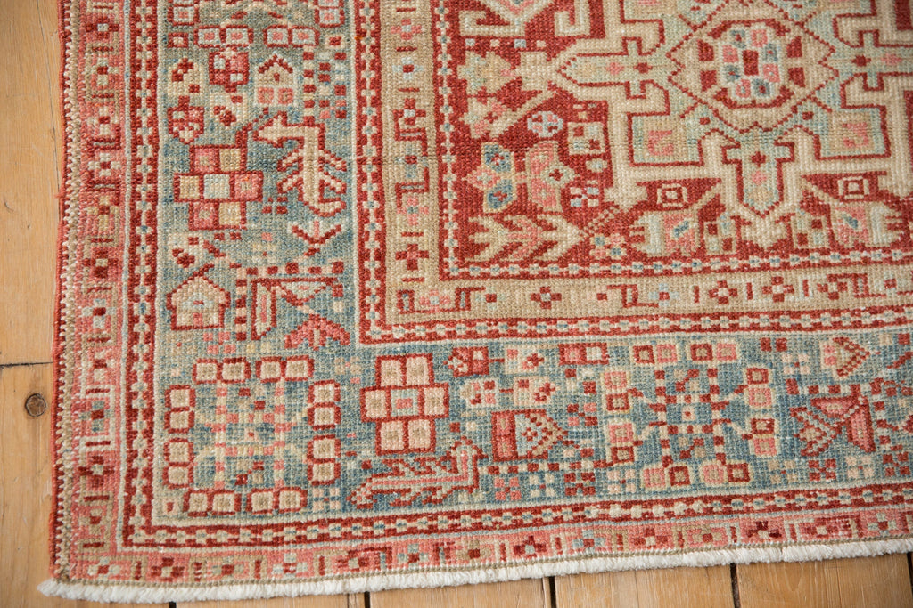 3.5x4.5 Vintage Distressed Karaja Square Rug