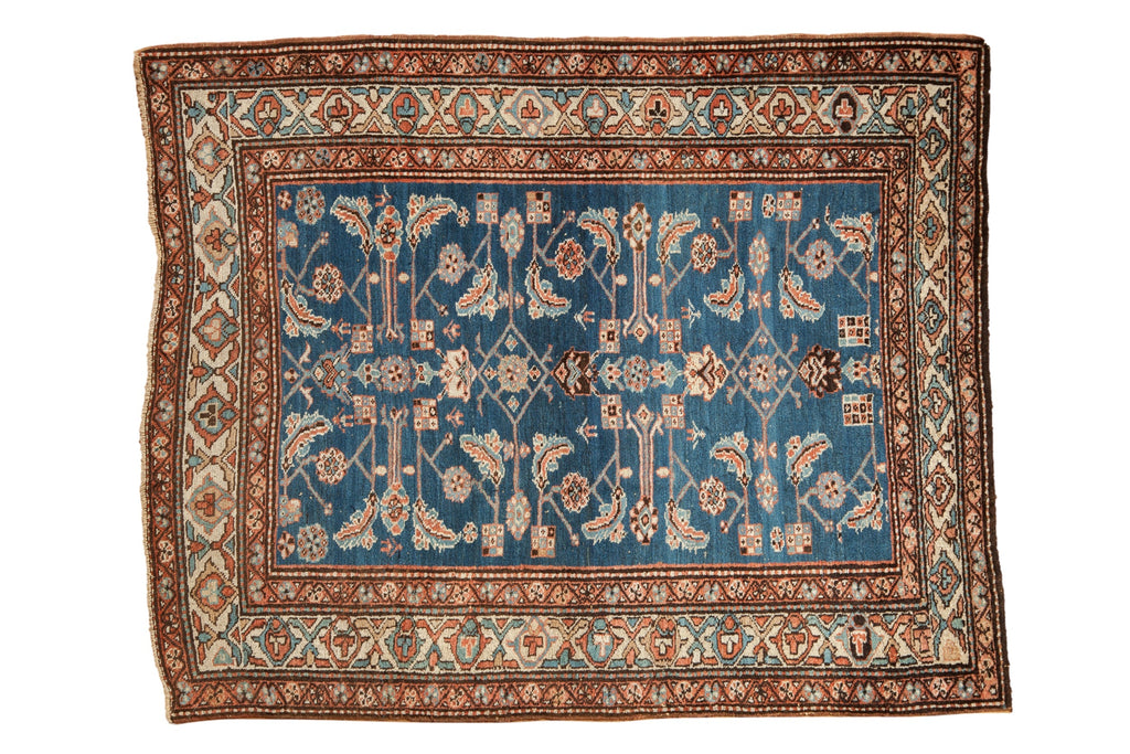 4x5 Vintage Northwest Persian Square Rug