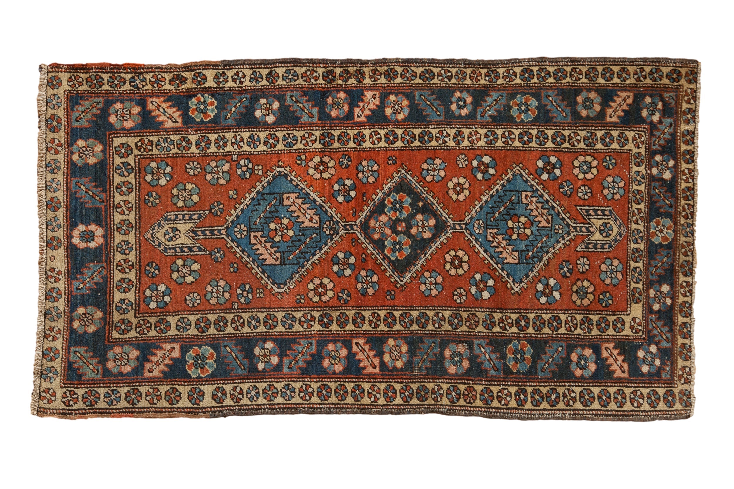 3x6 Vintage Heriz Rug Runner