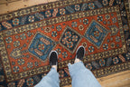 3x6 Vintage Heriz Rug Runner
