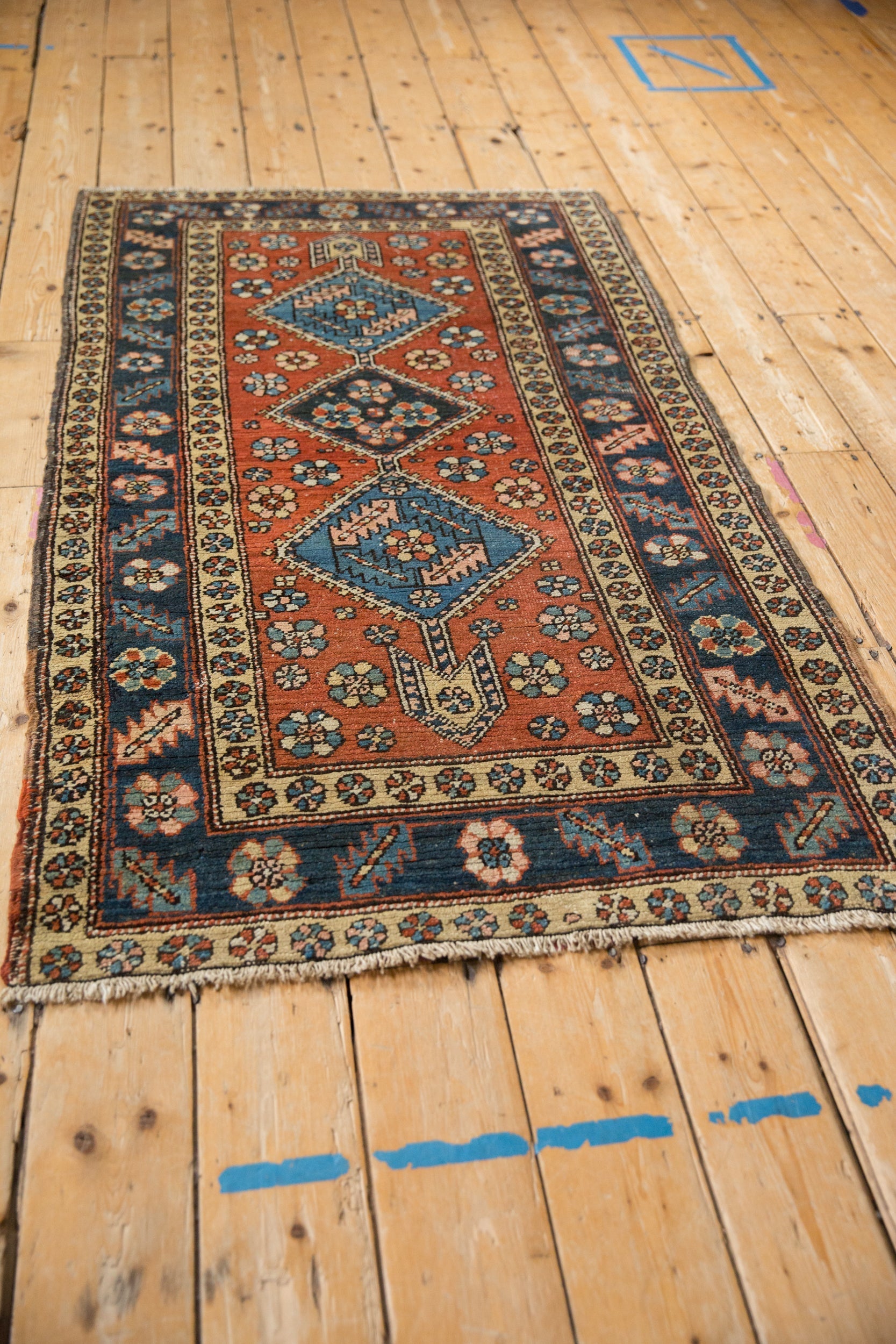 3x6 Vintage Heriz Rug Runner