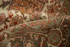 8.5x11.5 Vintage Distressed Heriz Carpet