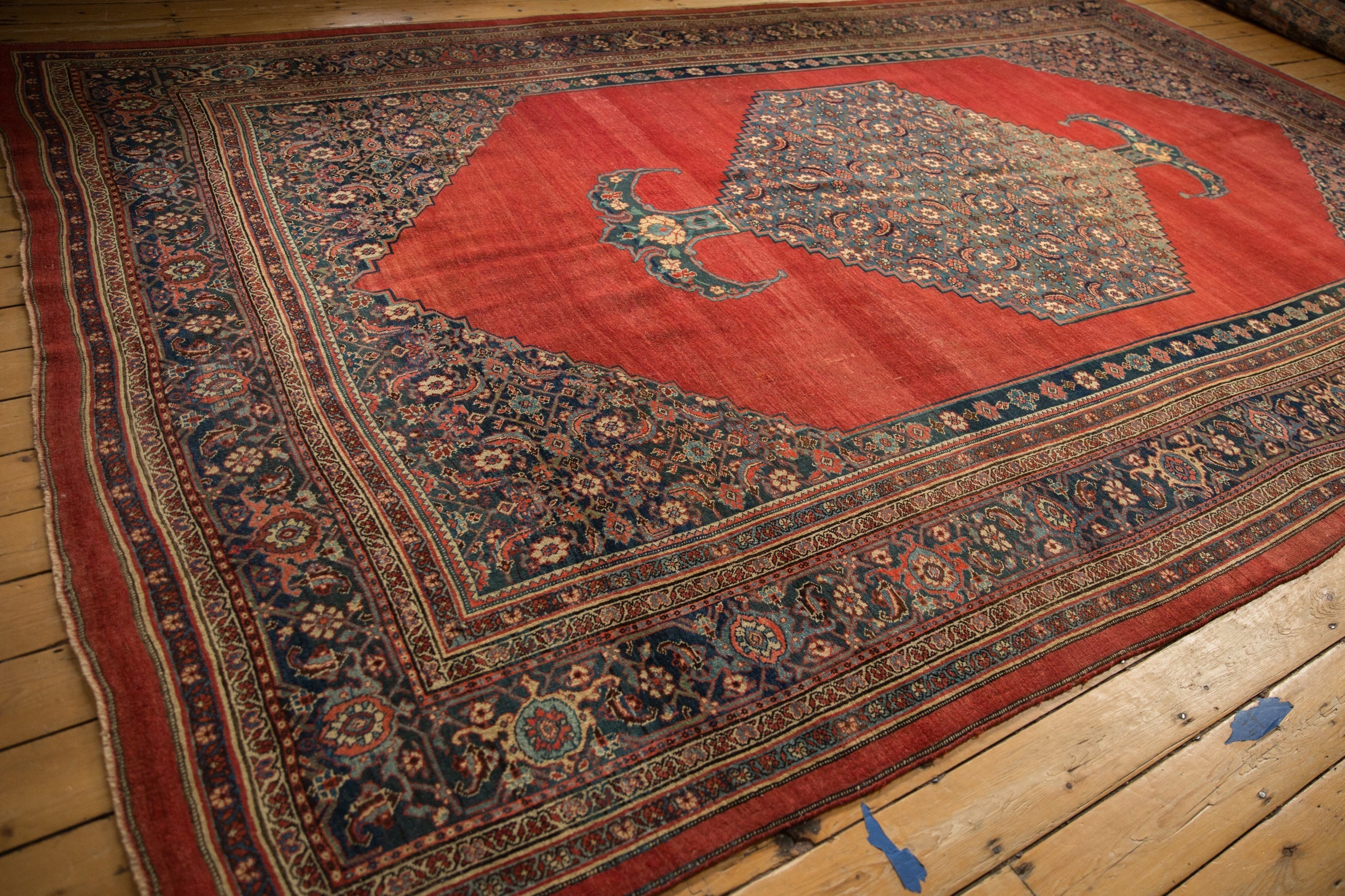 9x14.5 Antique Bijar Carpet