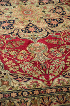 9x12 Antique Fine Tea Washed Kerman Carpet