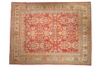 9x11.5 Vintage Distressed Mahal Carpet