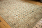8.5x12.5 Vintage Distressed Qom Carpet