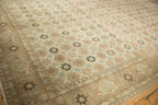 8.5x12.5 Vintage Distressed Qom Carpet
