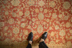 8x11 Vintage Distressed Kashan Carpet