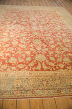 8x11 Vintage Distressed Kashan Carpet