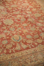 8x11 Vintage Distressed Kashan Carpet