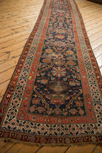 3.5x15.5 Antique Fine Malayer Rug Runner