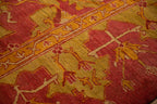 12.5x18 Antique Oushak Carpet