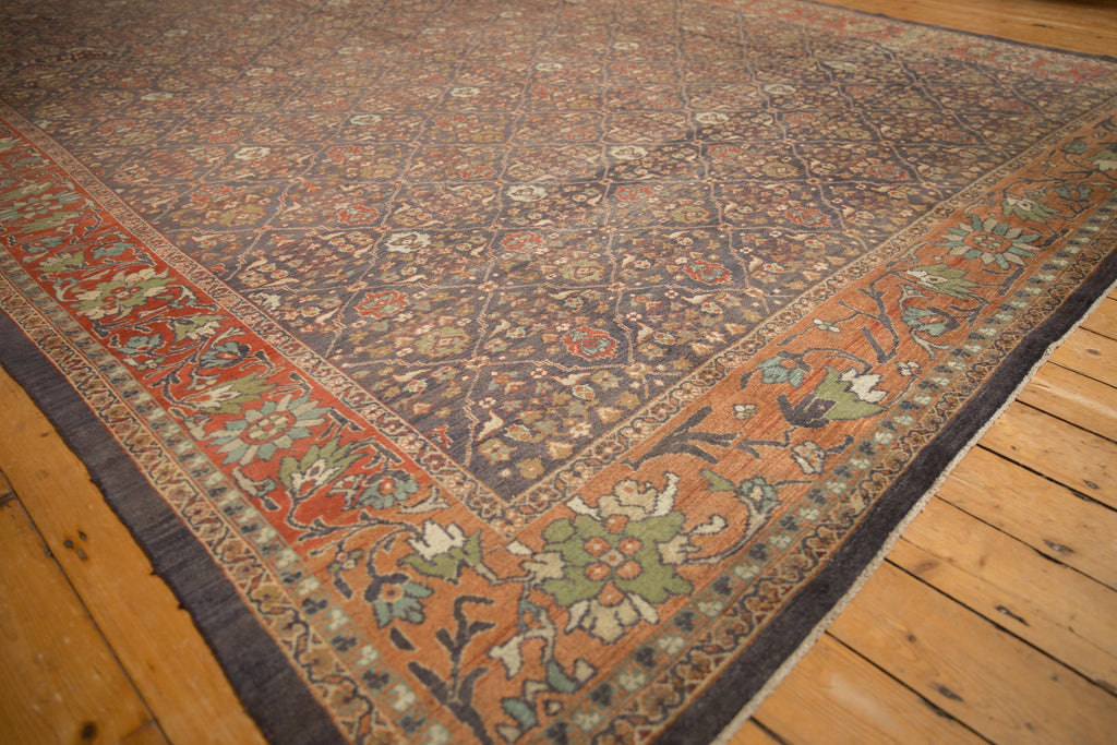 10.5x13.5 Vintage Distressed Mahal Carpet