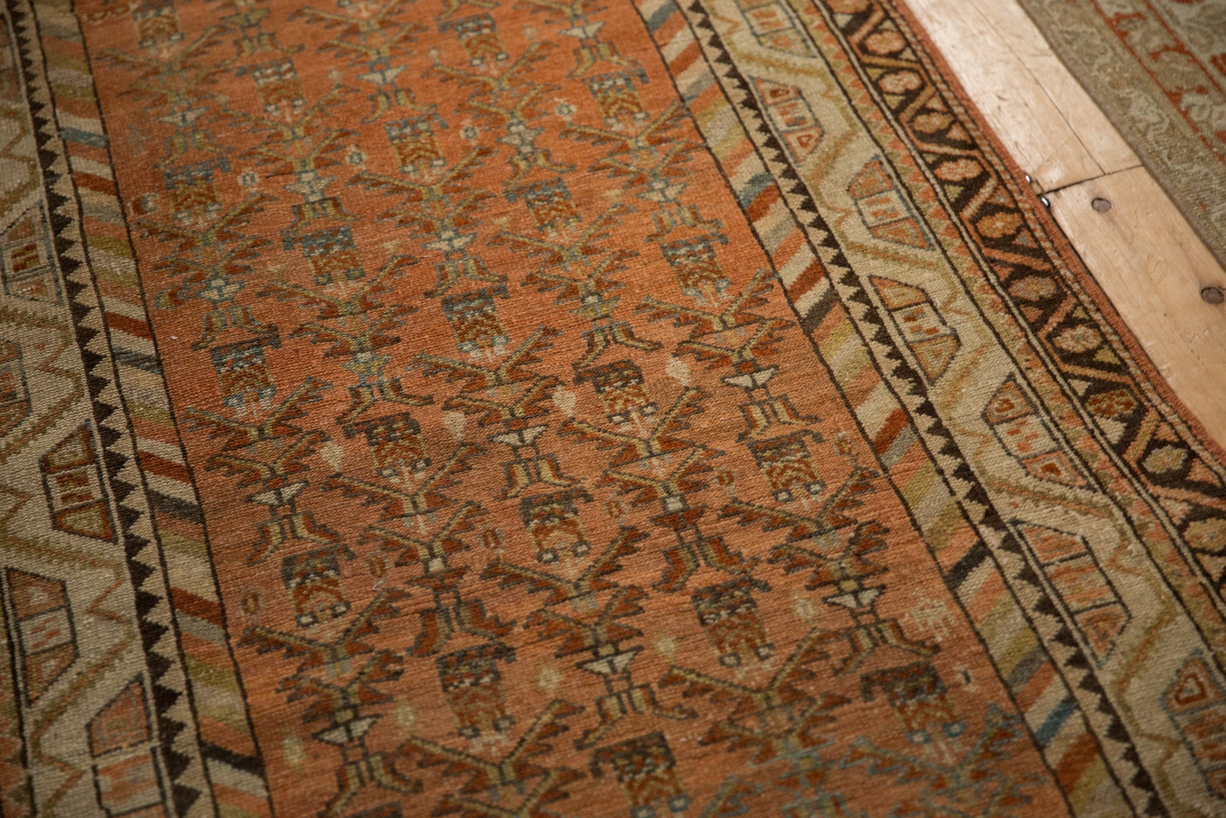 3x13.5 Vintage Distressed Malayer Rug Runner