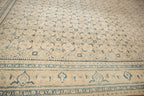 10x13.5 Vintage Distressed Mahal Carpet