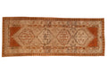 3.5x8.5 Vintage Distressed Serab Rug Runner
