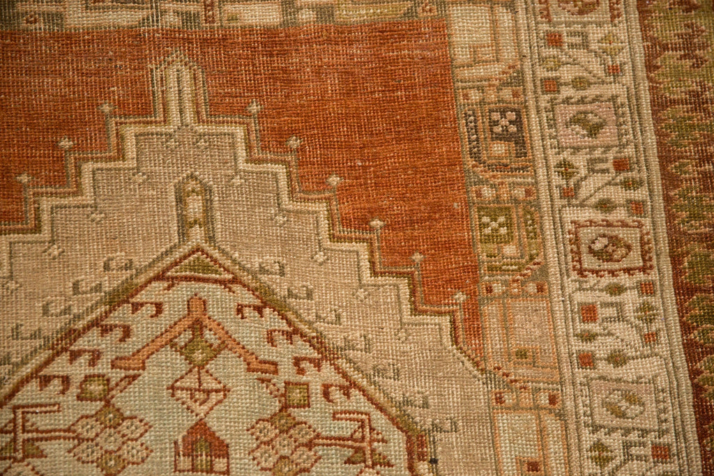 3.5x8.5 Vintage Distressed Serab Rug Runner