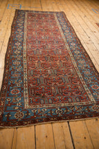 3.5x9.5 Antique Fine Kurdish Hamadan Rug Runner