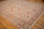 8x9.5 Vintage Distressed Heriz Carpet