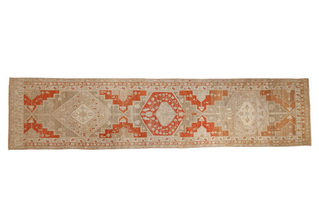 3.5x14.5 Vintage Distressed Malayer Rug Runner